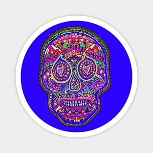 Day of the Dead Skull Magnet